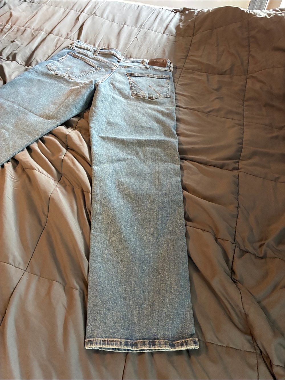 Wrangler Light Blue Straight Leg Jeans - Picture 6 of 8